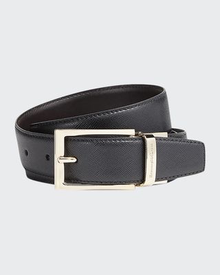 Men's Saffiano Leather Belt