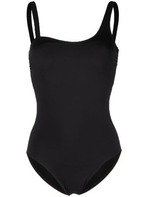 Lisa Von Tang Wave single-shoulder monokini - Black