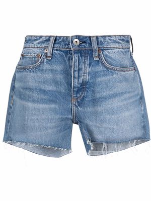 Rag & Bone frayed denim shorts - Blue