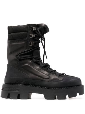 MISBHV chunky-sole lace-up boots - Black