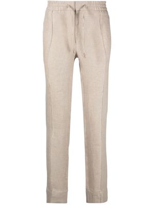 Brioni tailored linen trousers - Neutrals