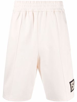 Fendi FF-logo patch track shorts - Neutrals