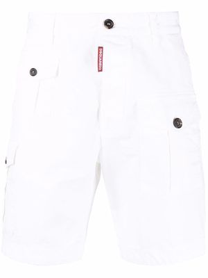 Dsquared2 cotton cargo shorts - White