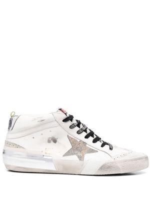 Golden Goose distressed effect low-top sneakers - White