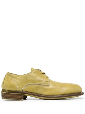Guidi leather derby shoes - Green