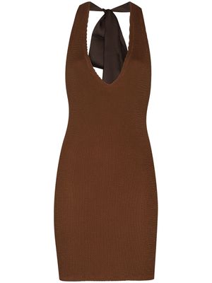 Rielli Cairo mini dress - Brown