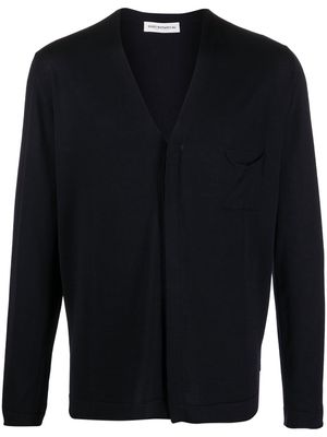 GOES BOTANICAL V-neck button merino cardigan - Black