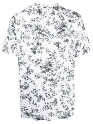 Erdem Peter floral-print T-shirt - White