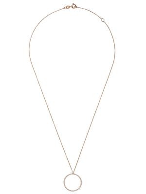 Diane Kordas 18kt rose gold diamond circle necklace