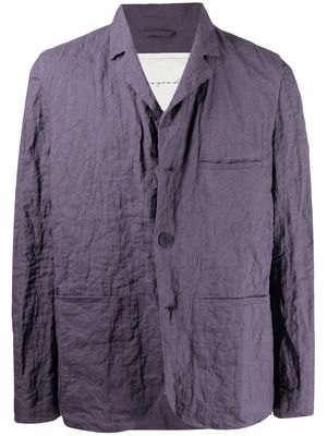 Toogood Botanist crinkled blazer - Purple