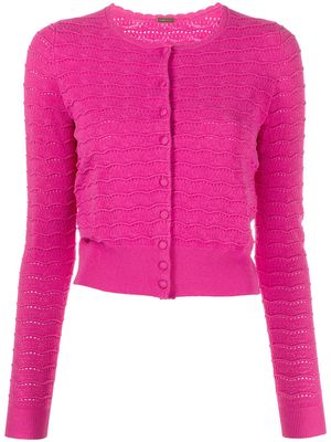 Adam Lippes long-sleeved cropped cardigan - Pink