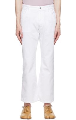 Maison Margiela White Five-Pocket Jeans