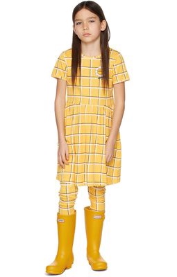 Mini Rodini Kids Yellow Check Dress