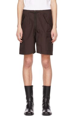 3MAN Brown Cotton Shorts