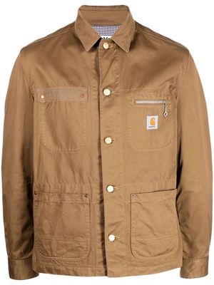 Junya Watanabe long sleeve shirt jacket - Brown