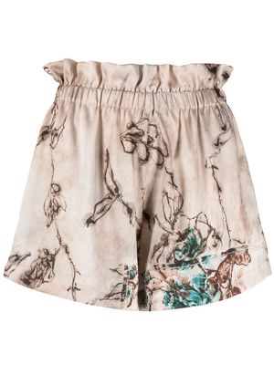 Antonio Marras floral-print shorts - Neutrals