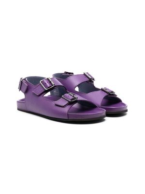 Gallucci Kids TEEN double-buckle sandals - Purple