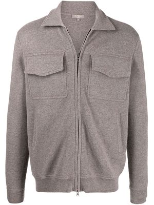 N.Peal wool-cashmere blend jacket - Brown