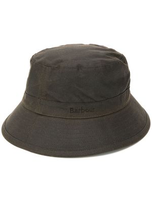 Barbour stitch detail bucket hat - Green