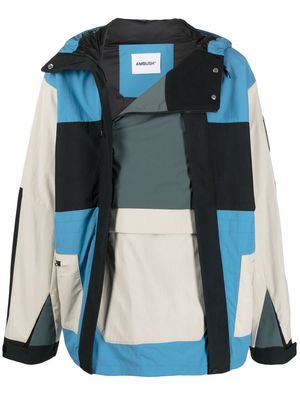 AMBUSH colour-block hooded jacket - Black