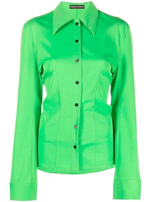 Kwaidan Editions slim-cut button-down shirt - Green