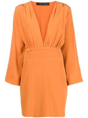 Federica Tosi puff sleeve mini dress - Orange