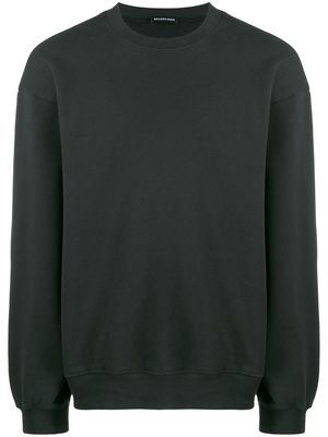Balenciaga tonal logo sweatshirt - Black
