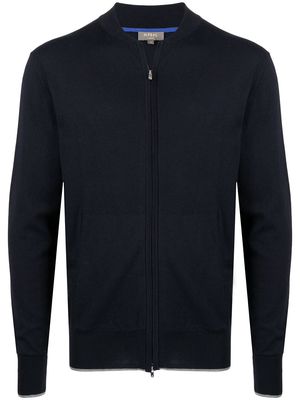N.Peal zip-up bomber jacket - Blue