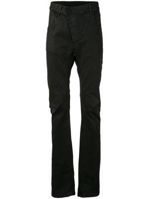 11 By Boris Bidjan Saberi straight-leg coated trousers - Black