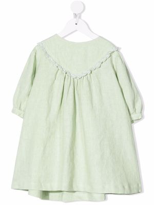 Knot Hera lace-trimmed dress - Green