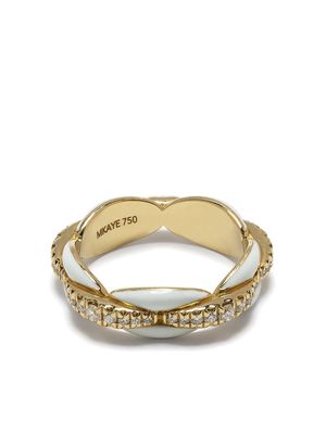 Melissa Kaye 18kt yellow gold Ada diamond ring