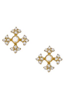 Sethi Couture Arya Diamond Stud Earrings in 18K Yg