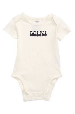 NORDSTROM Kids' Matching Family Moments Cotton Bodysuit in Ivory- Navy Mini