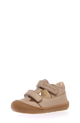 Naturino Puffy Leather Sandal in Taupe