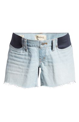 Madewell Relaxed Fit Denim Maternity Shorts in Essen Wash