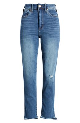 STS Blue Women's Paisley Straight Leg High Waist Jeans in North Evergreen