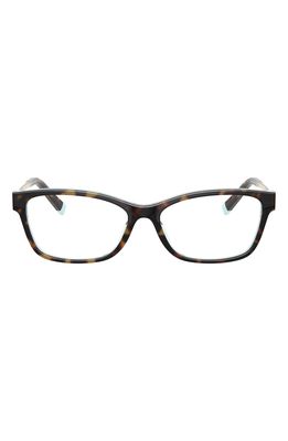 Tiffany & Co. 54mm Rectangular Optical Glasses in Havana