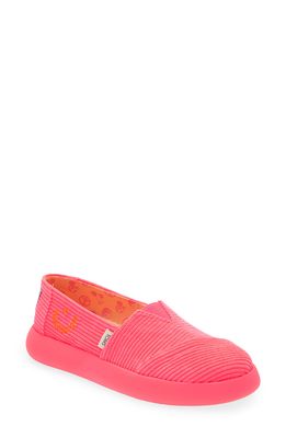TOMS Alpargata Mallow Corduroy Slip-On Sneaker in Pink