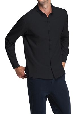 Swet Tailor Mindful Button-Down Shirt in Black