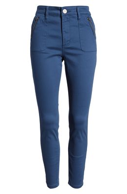 STS Blue Ellie High Waist Zip Pocket Ankle Skinny Jeans in Oxford Blue