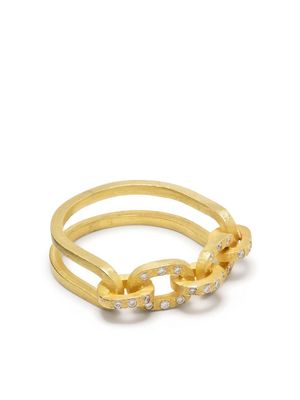 ELHANATI 18kt yellow gold Afrodite Lux diamond ring
