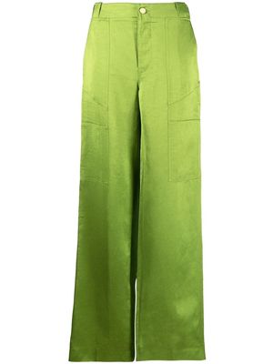 TOM FORD high-waist wide-leg trousers - Green