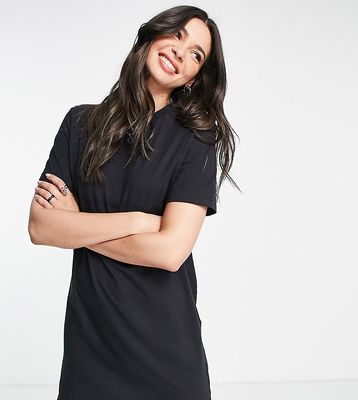 Only Tall mini T-shirt dress in black