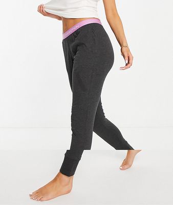 French Connection lounge bottoms in charcoal and violet-Gray