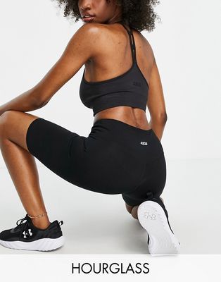 ASOS 4505 Hourglass icon booty legging short in cotton touch-Black