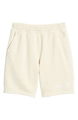 BRADY Cotton Sweat Shorts in Tusk
