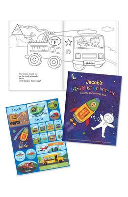 I See Me! '1-2-3 Blast Off With Me' Personalized Coloring Book & Stickers in Boy
