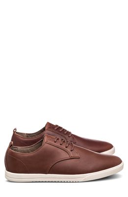 CLAE Ellington Sneaker in Chestnut Oiled Leather