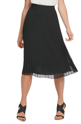 DKNY SPORTSWEAR Pleated Skirt in Black