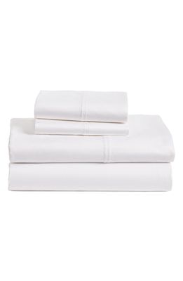 NORDSTROM 400 Thread Count Organic Cotton Sateen Sheet Set in White